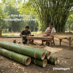 BambooBrew Glass Tumbler with Bamboo Straw (Peach)