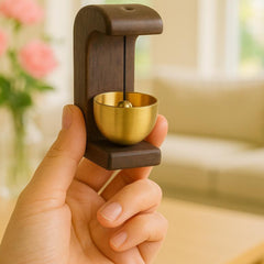 Handcrafted Wooden Brass Chime