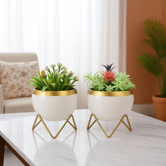 Metal Planters (Set of 2)