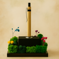 Bamboo Pen with Moss Base