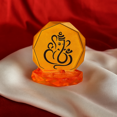 Orange Ganesha Idol 3 inches