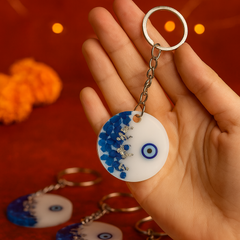 Evil Eye Resin Keychain – Protection & Style