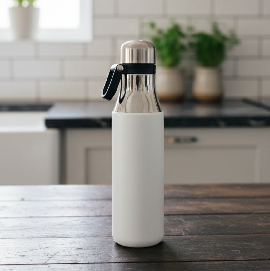 Frost-Edge Stainless Steel Flask