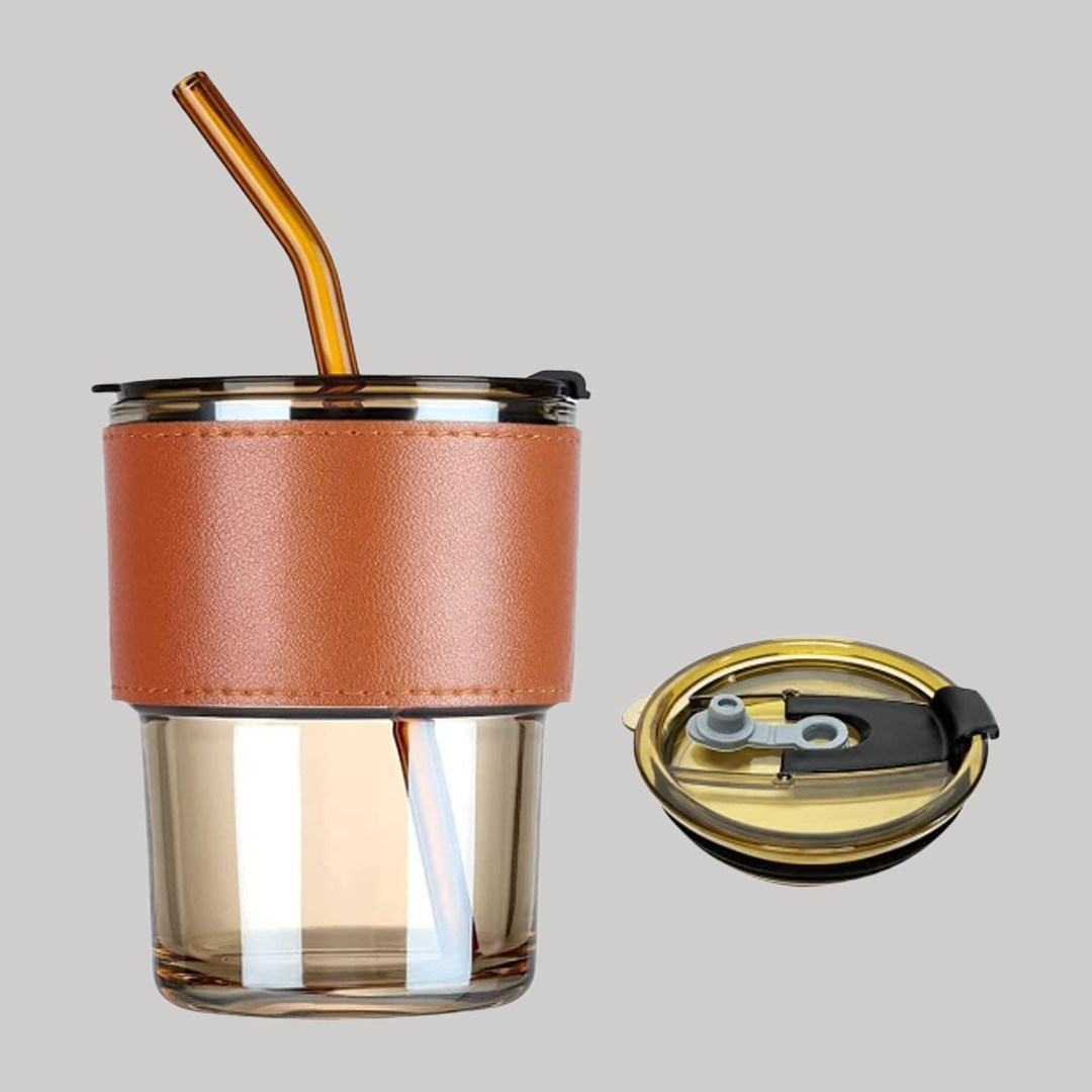 LEATHER GRIP TUMBLER
