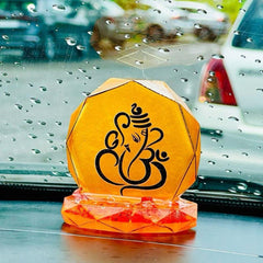 Orange Ganesha Idol 3 inches