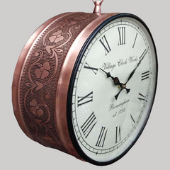 The Aviator's Compass Copper Clock