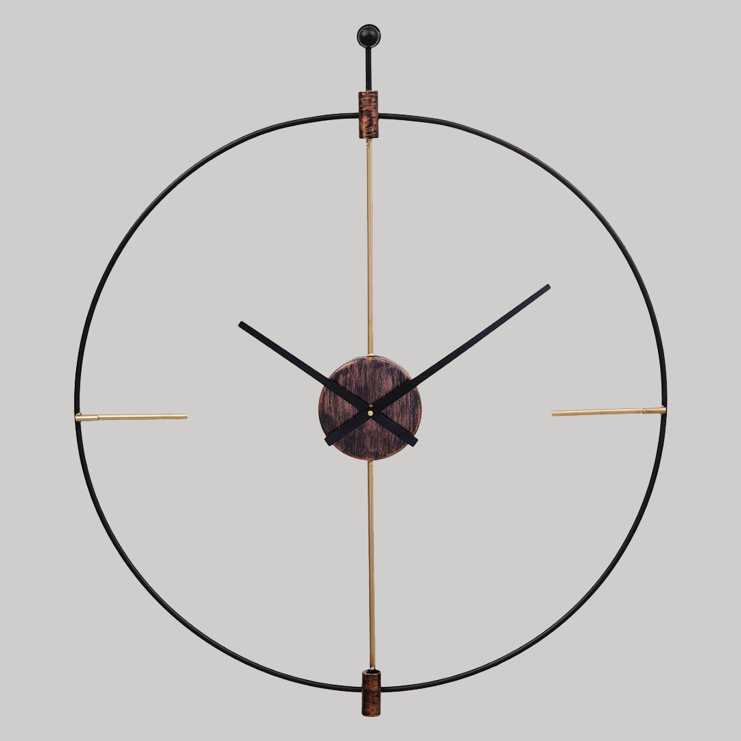 Modern Industrial Pipe Clock