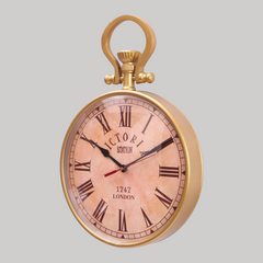 Golden Deco Wall Clock