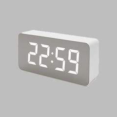 Table Mirror Alarm Clock