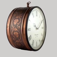 The Aviator's Compass Copper Clock