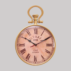 Golden Deco Wall Clock