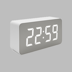 Table Mirror Alarm Clock