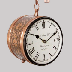 The Aviator's Compass Copper Clock
